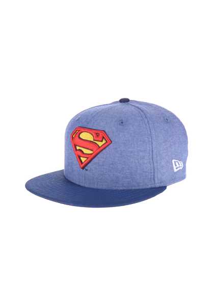 New Era Chambray Hero Superman - Blu Bambini Snapback Modo Poco Costoso Cappello (D4010)